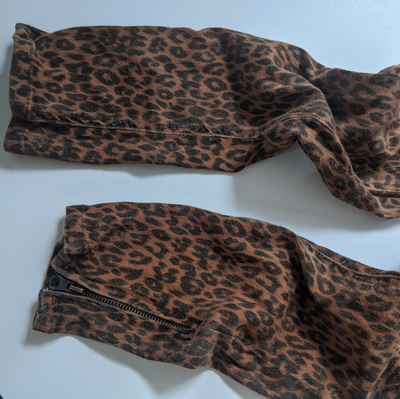 Leopard print stretch jeans - Picture 2 of 3